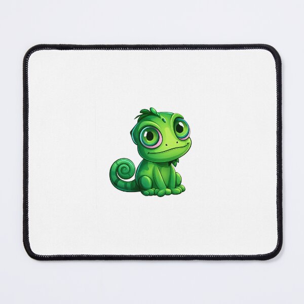 Item preview, Cute Green Chameleon | Kawaii Cartoon Reptile Sticker & T-Shirt Design designed and sold by Brandady.