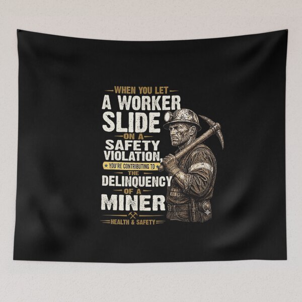 Item preview, When You Let A Worker Slide On A Safety Violation Vintage Underground Miner designed and sold by Twindluzz.