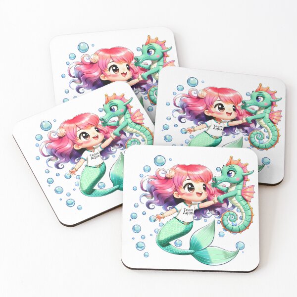 Item preview, Mermaid Team Aqua – Water Workout Graphic designed and sold by Halbeskilo.