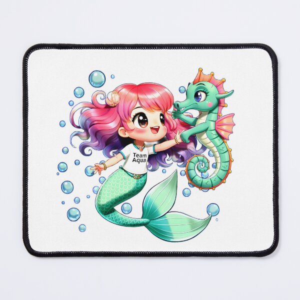 Item preview, Mermaid Team Aqua – Water Workout Graphic designed and sold by Halbeskilo.