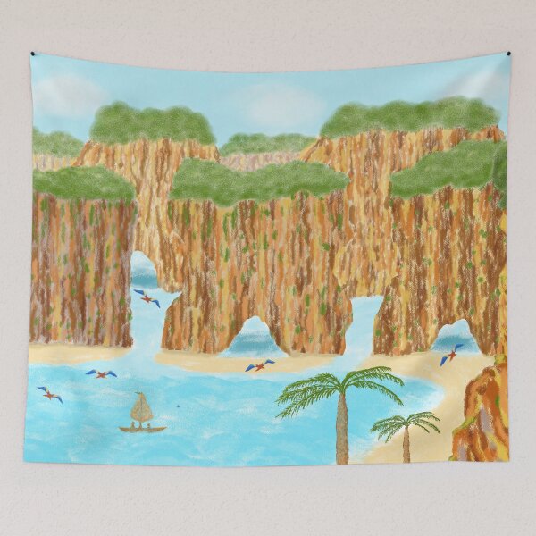 Item preview, A peaceful beach landscape designed and sold by greenPQBstudio.