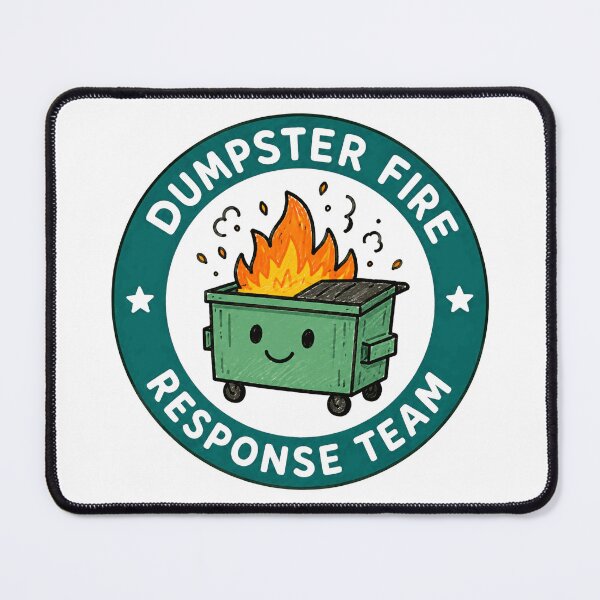 Item preview, Dumpster Fire Response Team Sarcastic Humor Meme Chaos designed and sold by HumansStuck12.