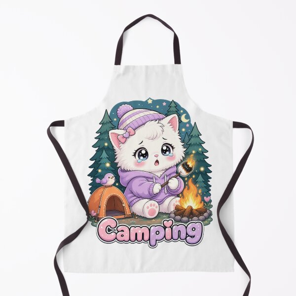 Item preview, Camping cat designed and sold by Kitty-and-Cat.