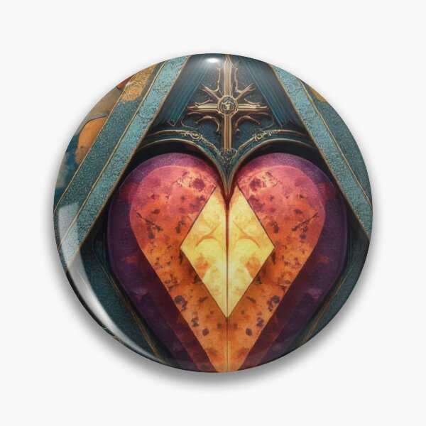 Item preview, Heart in geometric crystal designed and sold by Mianku | Für das Leben.