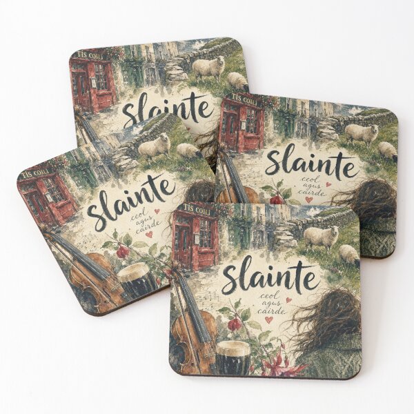 Item preview, Watercolor Galway Ireland - Slainte Travel Art Collage designed and sold by VisualArtsOasis.