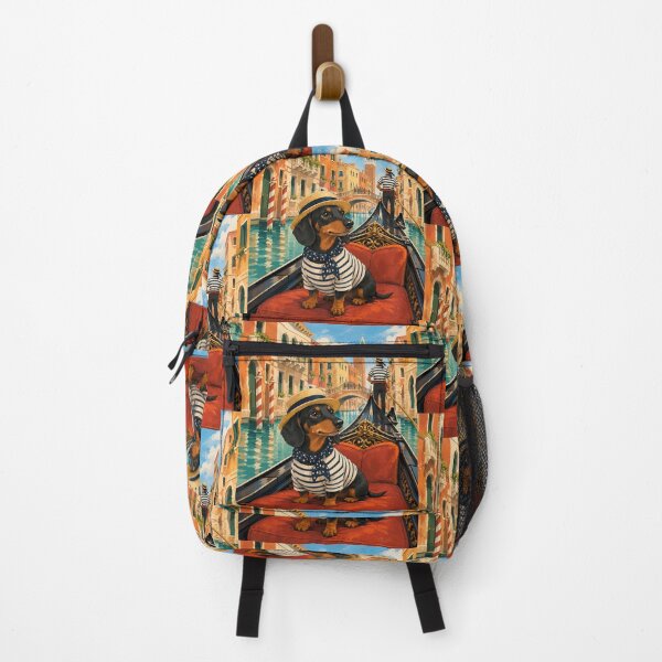 Item preview, Dachshund riding in a gondola in Venice designed and sold by Nomad-Paws.