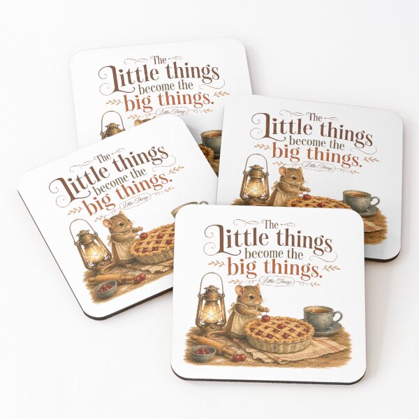 Item preview, The Little Things Become Big Vintage Mouse Baking Cozy Kitchen designed and sold by AQUILAKREO.
