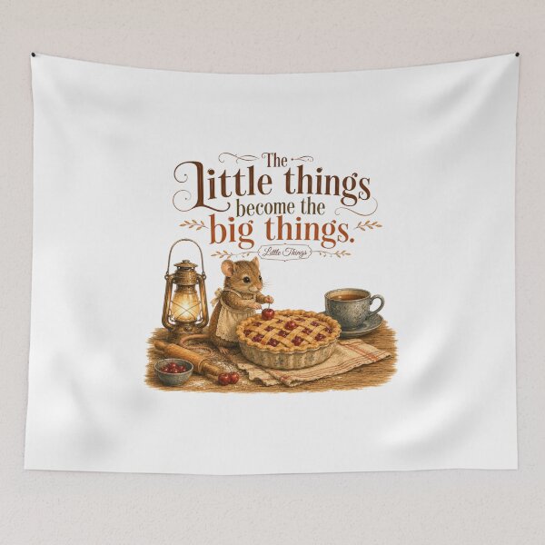 Item preview, The Little Things Become Big Vintage Mouse Baking Cozy Kitchen designed and sold by AQUILAKREO.
