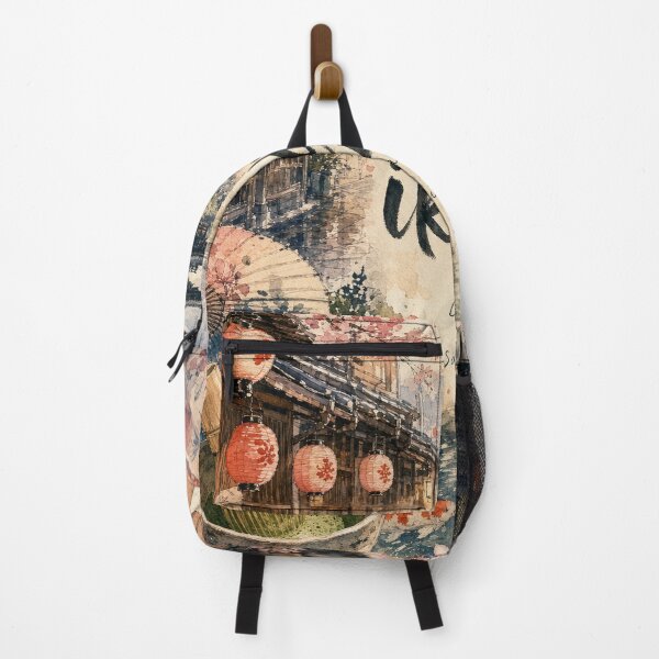Item preview, Ikigai Kyoto - Japan Hand Painted Watercolor Art designed and sold by VisualArtsOasis.