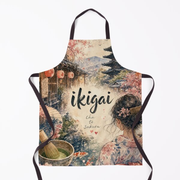 Item preview, Ikigai Kyoto - Japan Hand Painted Watercolor Art designed and sold by VisualArtsOasis.