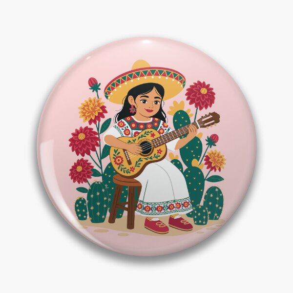 Item preview, Mexico guitar Mexican Hispanic Siesta Pride Viva Mexico Women designed and sold by Colorfulman.
