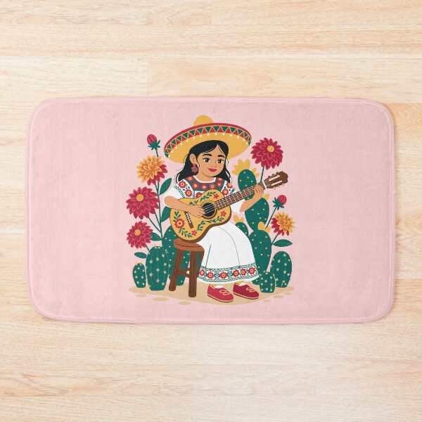 Item preview, Mexico guitar Mexican Hispanic Siesta Pride Viva Mexico Women designed and sold by Colorfulman.