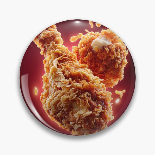 Item preview, Golden Crispy Fried Chicken Drumstick | Crunchy Food Art | Crispy Comfort Food Illustration designed and sold by Grafititee.