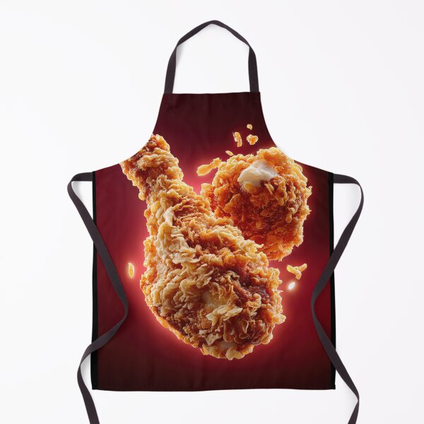 Item preview, Golden Crispy Fried Chicken Drumstick | Crunchy Food Art | Crispy Comfort Food Illustration designed and sold by Grafititee.