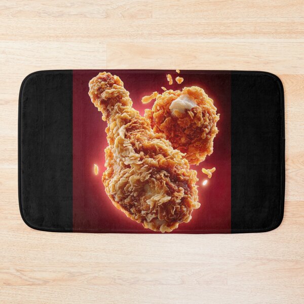 Item preview, Golden Crispy Fried Chicken Drumstick | Crunchy Food Art | Crispy Comfort Food Illustration designed and sold by Grafititee.