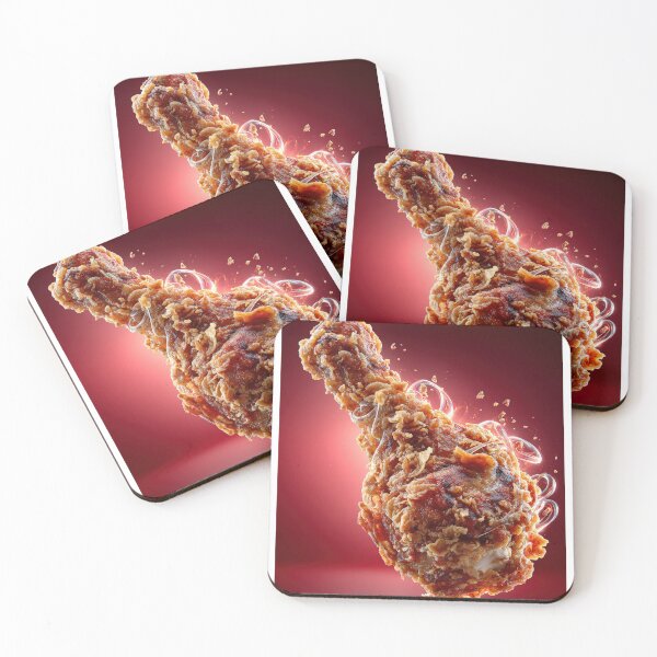 Item preview, Golden Crispy Fried Chicken Drumstick | Crunchy Food Art | Crispy Comfort Food Illustration designed and sold by Grafititee.