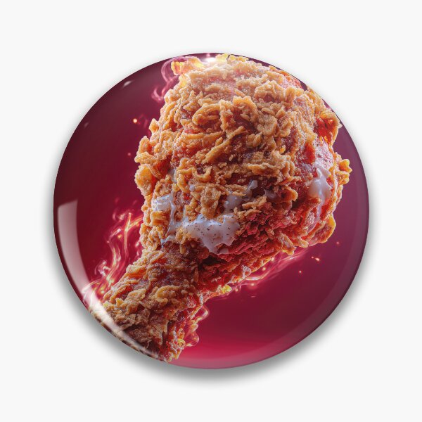 Item preview, Golden Crispy Fried Chicken Drumstick | Crunchy Food Art | Crispy Comfort Food Illustration designed and sold by Grafititee.