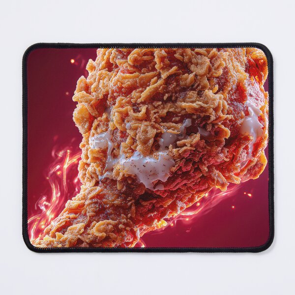 Item preview, Golden Crispy Fried Chicken Drumstick | Crunchy Food Art | Crispy Comfort Food Illustration designed and sold by Grafititee.
