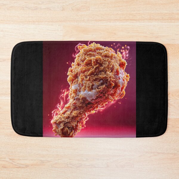 Item preview, Golden Crispy Fried Chicken Drumstick | Crunchy Food Art | Crispy Comfort Food Illustration designed and sold by Grafititee.