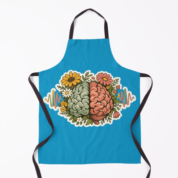 Item preview, Floral Brain Mental Health Soundwave Aesthetic designed and sold by Karina Creative Studio.