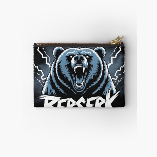 Item preview, Brutal Berserk Roaring Bear Lightning Heavy Metal Design designed and sold by CallanRooke10.