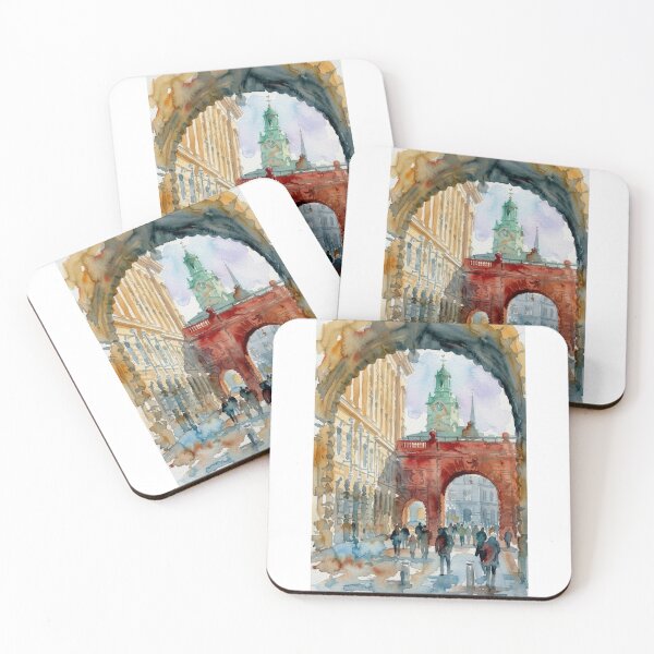 Item preview, Storkyrkan Stockholm Watercolor Archway designed and sold by caracatita75.