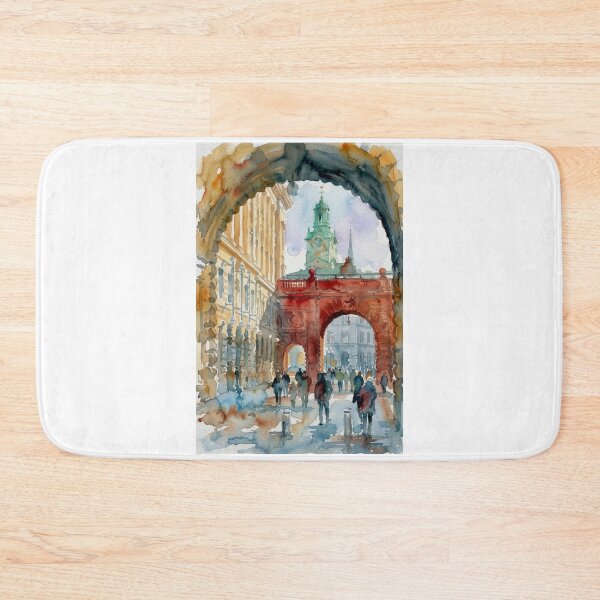 Item preview, Storkyrkan Stockholm Watercolor Archway designed and sold by caracatita75.