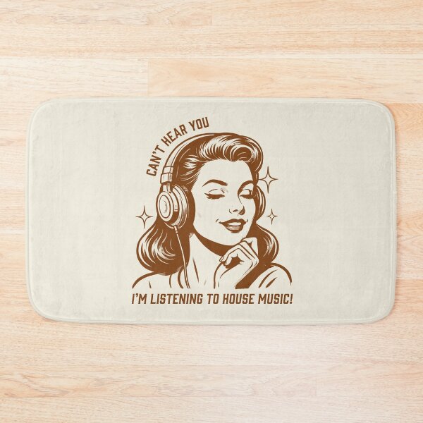 Item preview, Copy of Can't Hear You I'm Listening to House Music Vintage Pop Art Design designed and sold by paulo silveira.