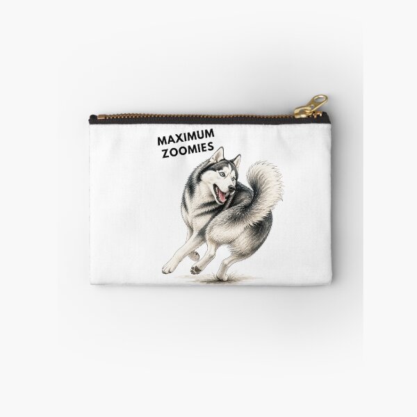 Item preview, Maximum Zoomies Husky | Funny Watercolor Dog Illustration designed and sold by PAPIRO SIGLO XXI.
