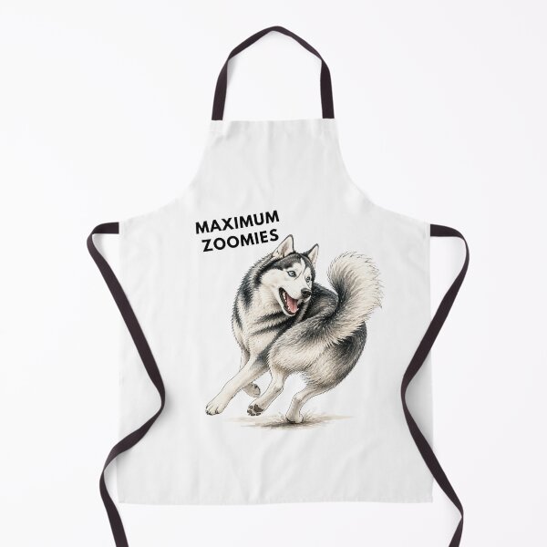 Item preview, Maximum Zoomies Husky | Funny Watercolor Dog Illustration designed and sold by PAPIRO SIGLO XXI.