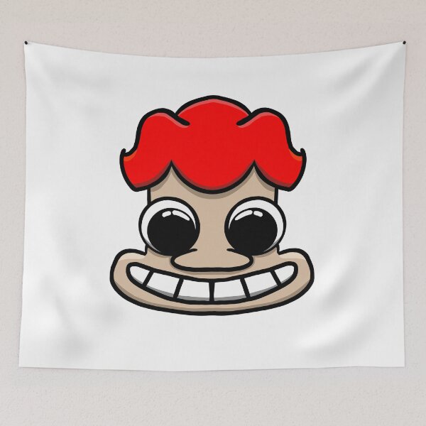 Item preview, Funny Troll Face Red Hair – Meme Sticker Art designed and sold by davidmalec.