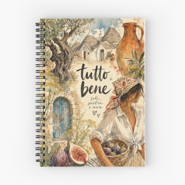 Item preview, Tutto Bene Puglia - Italy Hand Painted Watercolor Art designed and sold by VisualArtsOasis.