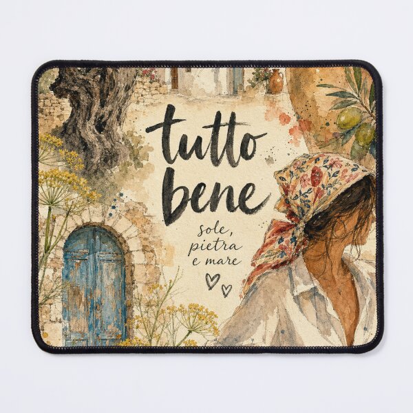 Item preview, Tutto Bene Puglia - Italy Hand Painted Watercolor Art designed and sold by VisualArtsOasis.