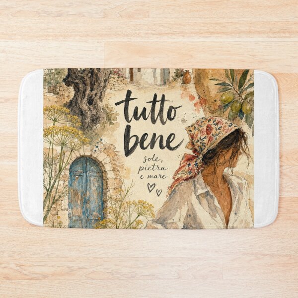 Item preview, Tutto Bene Puglia - Italy Hand Painted Watercolor Art designed and sold by VisualArtsOasis.