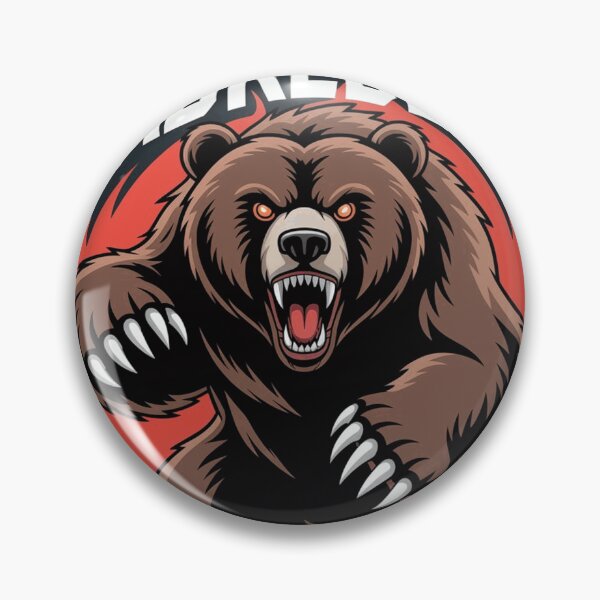 Item preview, Sabre Bear Aggressive Grizzly Retro Mascot Design designed and sold by CallanRooke10.