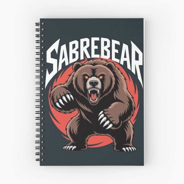 Item preview, Sabre Bear Aggressive Grizzly Retro Mascot Design designed and sold by CallanRooke10.