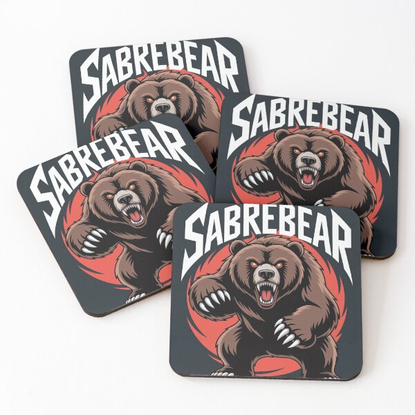 Item preview, Sabre Bear Aggressive Grizzly Retro Mascot Design designed and sold by CallanRooke10.