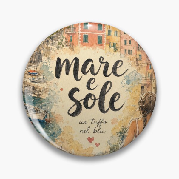 Item preview, Mare e Sole Cinque Terre Italy - Watercolor Travel Collage designed and sold by VisualArtsOasis.