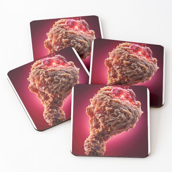Item preview, Golden Crispy Fried Chicken Drumstick | Crunchy Food Art | Crispy Comfort Food Illustration designed and sold by Grafititee.