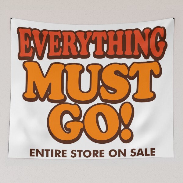 Item preview, EVERYTHING MUST GO! (Entire Store on sale) (Backrooms movie) designed and sold by frikybomb.