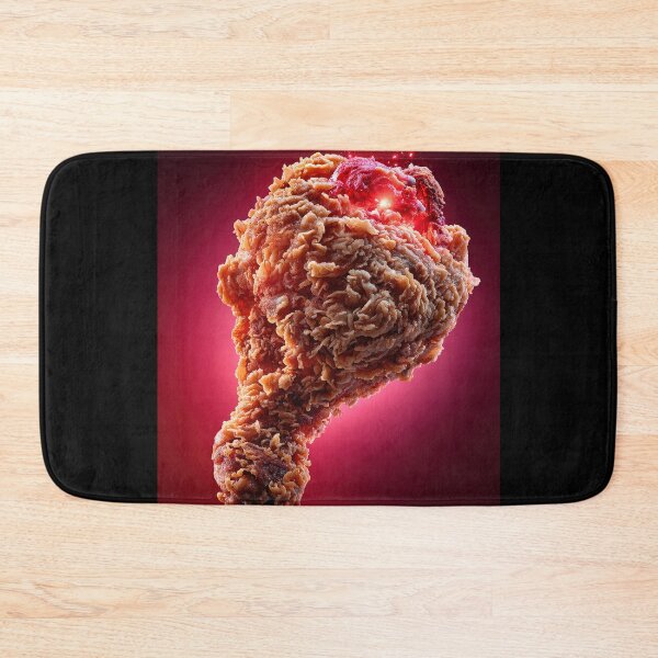 Item preview, Golden Crispy Fried Chicken Drumstick | Crunchy Food Art | Crispy Comfort Food Illustration designed and sold by Grafititee.