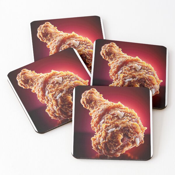 Item preview, Golden Crispy Fried Chicken Drumstick | Crunchy Food Art | Crispy Comfort Food Illustration designed and sold by Grafititee.