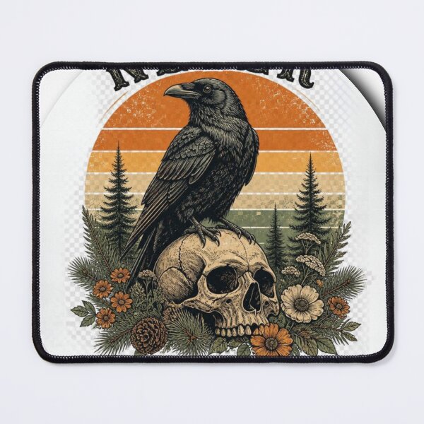 Item preview, Never Settle Raven Skull Vintage designed and sold by Del4xe.
