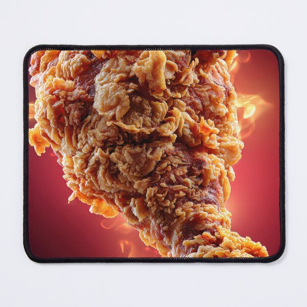 Item preview, Golden Crispy Fried Chicken Drumstick | Crunchy Food Art | Crispy Comfort Food Illustration designed and sold by Grafititee.