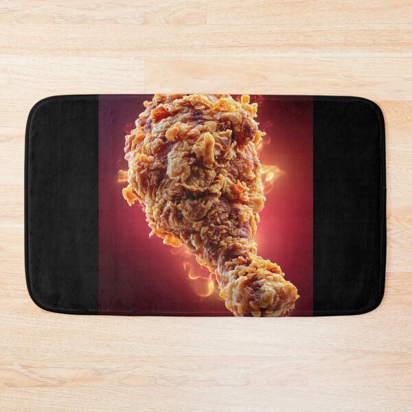 Item preview, Golden Crispy Fried Chicken Drumstick | Crunchy Food Art | Crispy Comfort Food Illustration designed and sold by Grafititee.