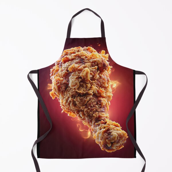 Item preview, Golden Crispy Fried Chicken Drumstick | Crunchy Food Art | Crispy Comfort Food Illustration designed and sold by Grafititee.