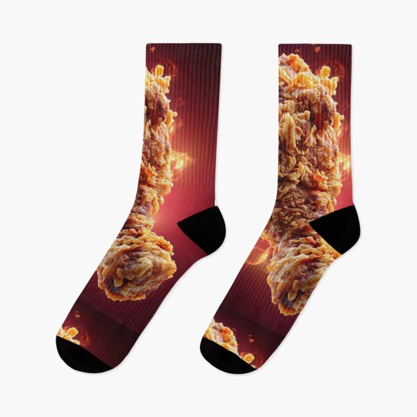 Item preview, Golden Crispy Fried Chicken Drumstick | Crunchy Food Art | Crispy Comfort Food Illustration designed and sold by Grafititee.