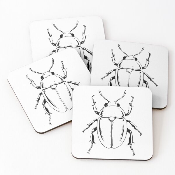 Item preview, Beetle Tattoo Design designed and sold by curethecat.