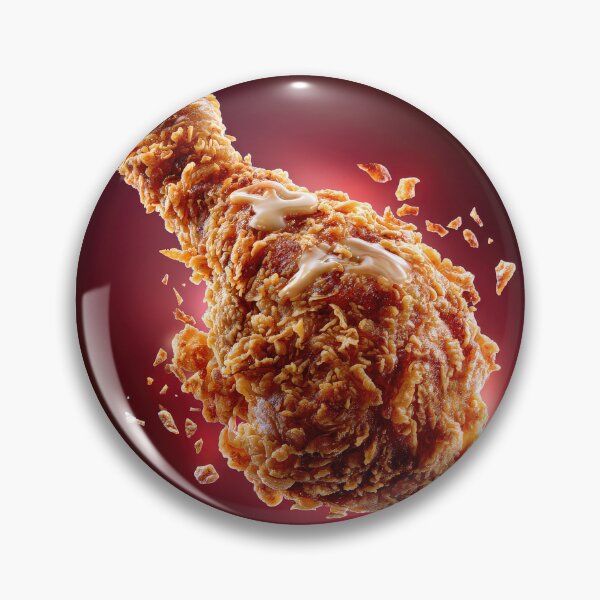 Item preview, Golden Crispy Fried Chicken Drumstick | Crunchy Food Art | Crispy Comfort Food Illustration designed and sold by Grafititee.
