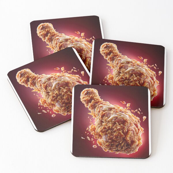 Item preview, Golden Crispy Fried Chicken Drumstick | Crunchy Food Art | Crispy Comfort Food Illustration designed and sold by Grafititee.